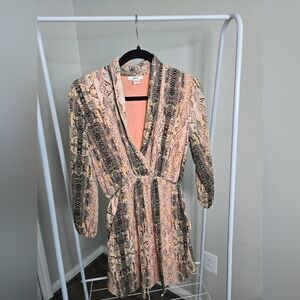 Bar III Multicolor Snake Print Dress
